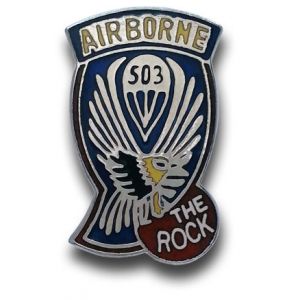 Style A Clutchback US Army 2nd Infantry Brigade Airborne Pin 