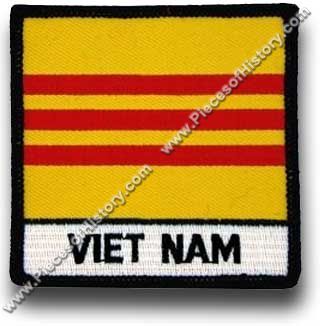 Military Patches :: Vietnam Patches :: Republic of Vietnam Flag Patch