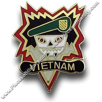 US USA Army MACV SOG Vietnam Military Hat Lapel Pin 