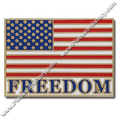 US USA Folded Flag Patriotic Hat Lapel Pin 