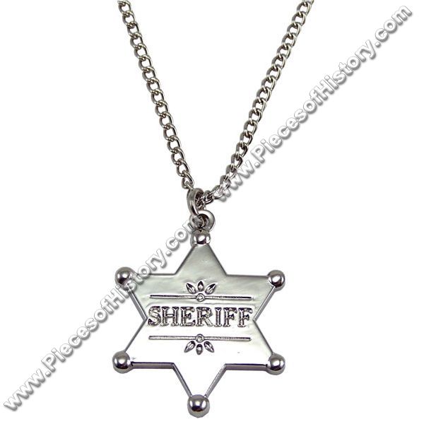Sheriff star store necklace