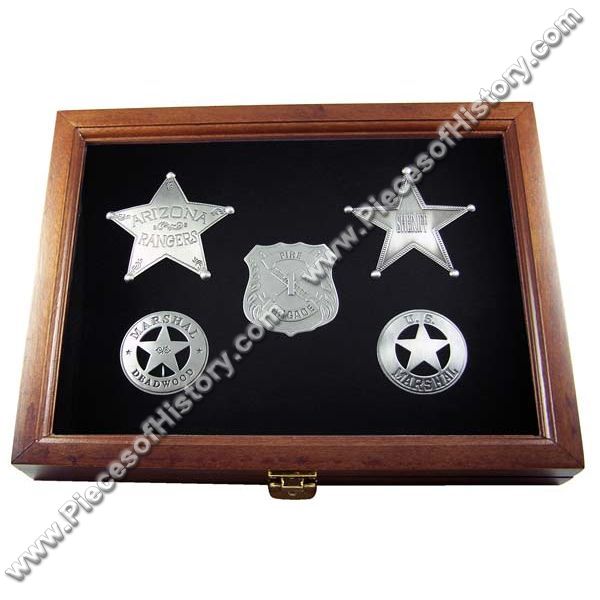Badge Display Case with Stand